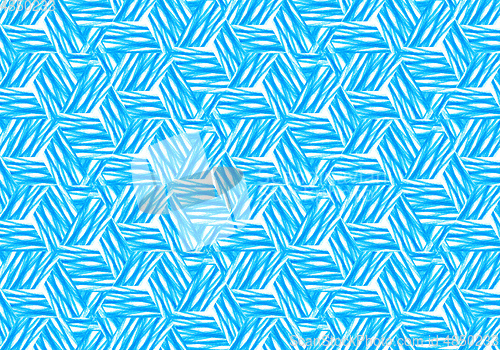 Image of Abstract bright blue repeating pattern