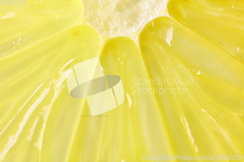 Image of lemon pulp macro