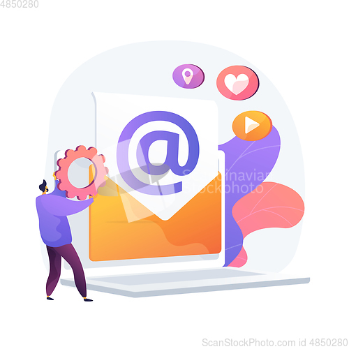 Image of Electronic mail vector concept metaphor