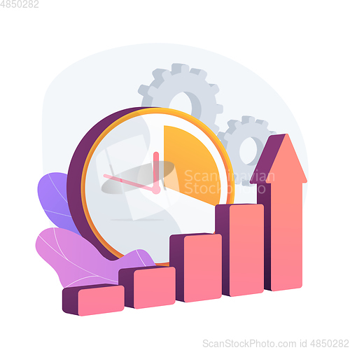 Image of Effective time managementt vector concept metaphor