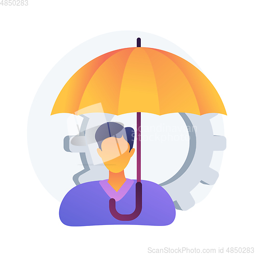 Image of Business insurance vector concept metaphor