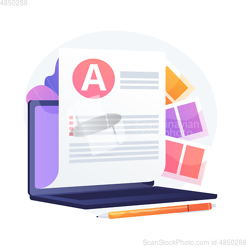 Image of Electronic document vector concept metaphor