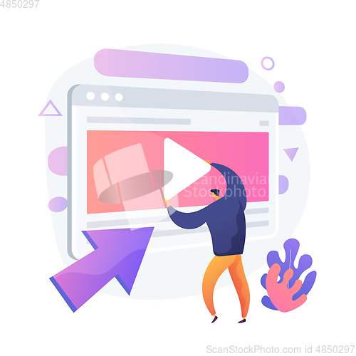 Image of Video editing vector concept metaphor