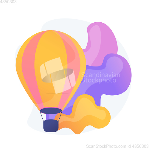 Image of Hot air balloon vector concept metaphor