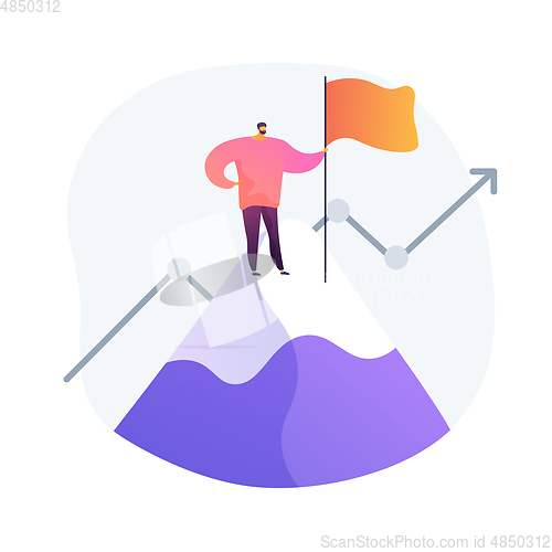 Image of Career climb vector concept metaphor