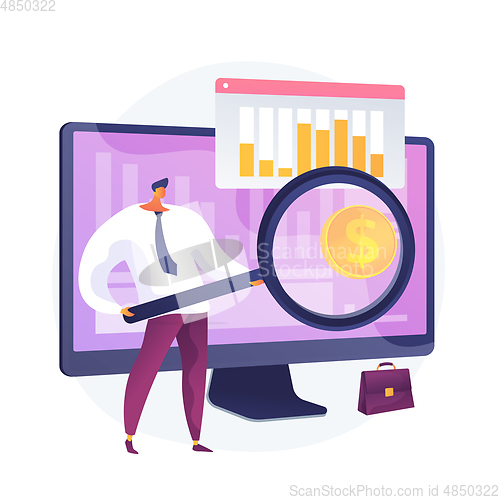 Image of Market trends analysis vector concept metaphor