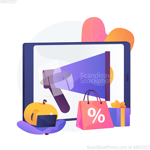 Image of Sales promotion vector concept metaphor