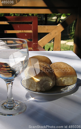 Image of bread and water