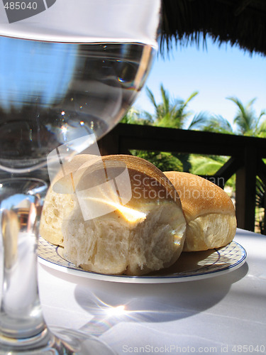 Image of bread and water
