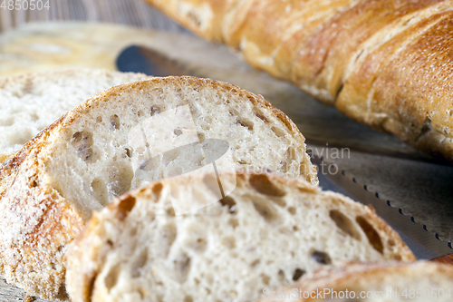 Image of Fresh bread slice