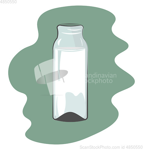 Image of Drawing of a baby\'s milk bottle vector or color illustration