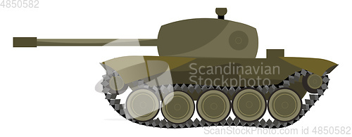 Image of A heavy tank vector or color illustration
