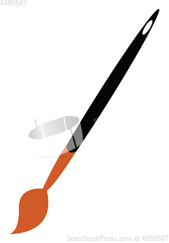 Image of A paint brush vector or color illustration