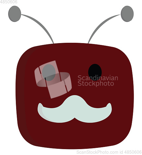 Image of Dark red monster vector or color illustration