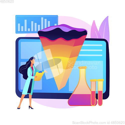 Image of Geochemistry abstract concept vector illustration.