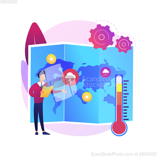 Image of Meteorology abstract concept vector illustration.