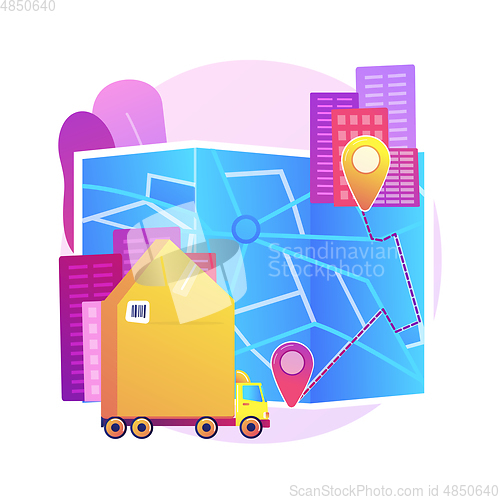 Image of Interurban migration abstract concept vector illustration.