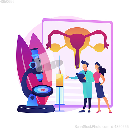 Image of Assisted reproductive technology (ART) abstract concept vector illustration.