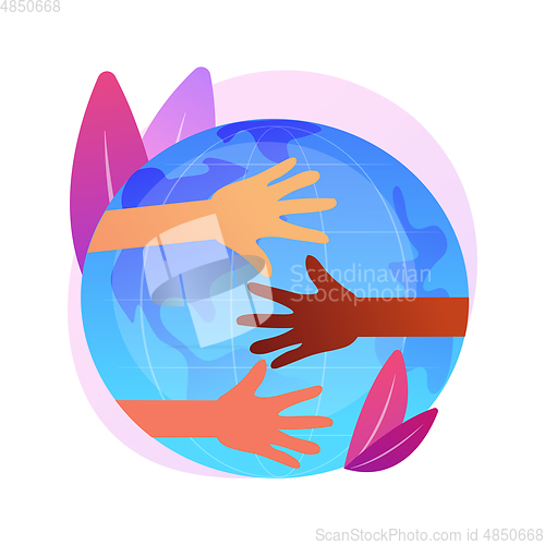 Image of Race abstract concept vector illustration.