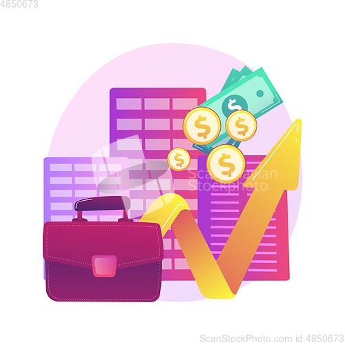 Image of Revenue agency abstract concept vector illustration.