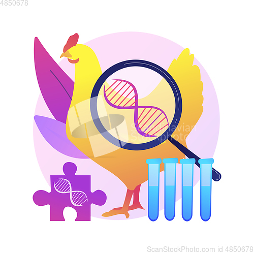 Image of Genetically modified animals abstract concept vector illustration.