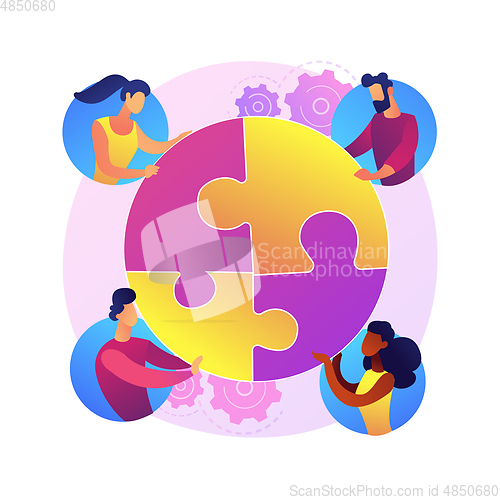 Image of Human relations abstract concept vector illustration.