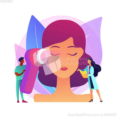 Image of Light therapy abstract concept vector illustration.