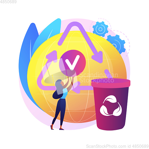 Image of Upcycling abstract concept vector illustration.