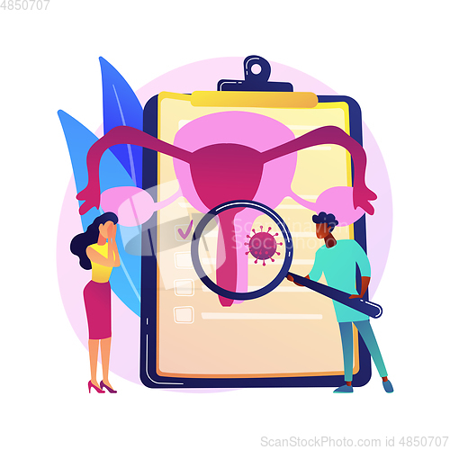 Image of Sexually transmitted diseases abstract concept vector illustration.