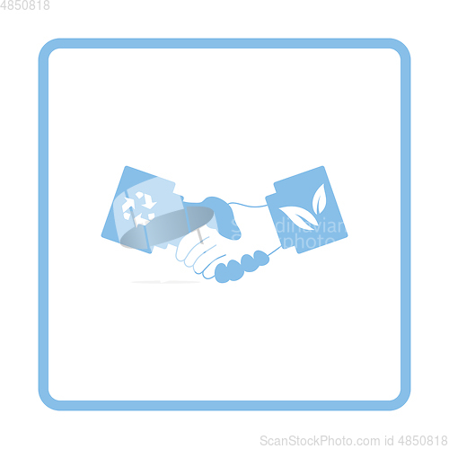 Image of Ecological handshakes icon