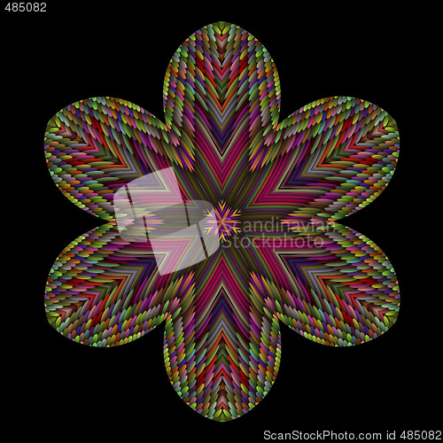 Image of Abstract Patterened Flower