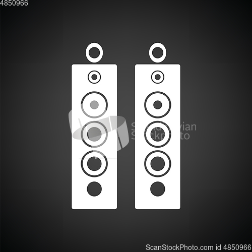 Image of Audio system speakers icon