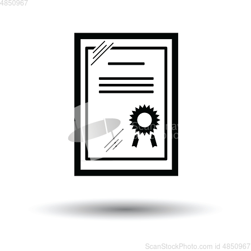 Image of Certificate under glass icon
