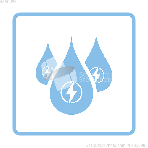 Image of Hydro energy drops  icon