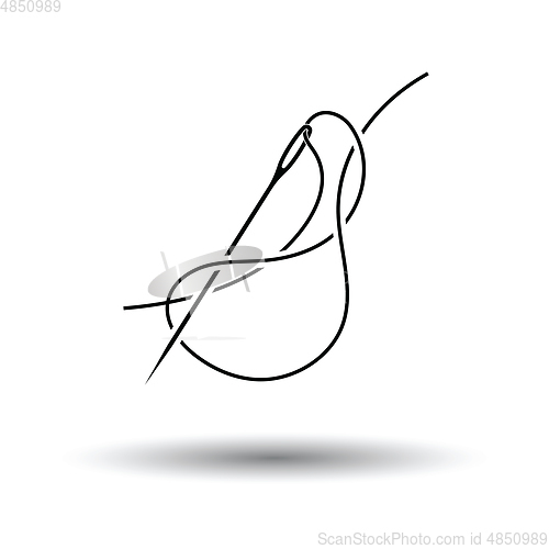 Image of Sewing needle with thread icon