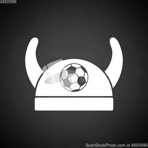 Image of Football fans horned hat icon