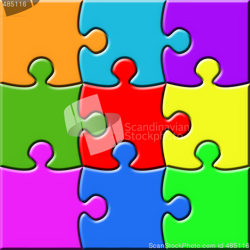 Image of Colorful 3x3 Puzzle