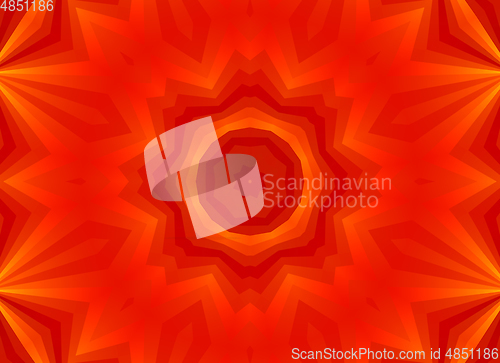 Image of Red background with abstract concentric pattern 