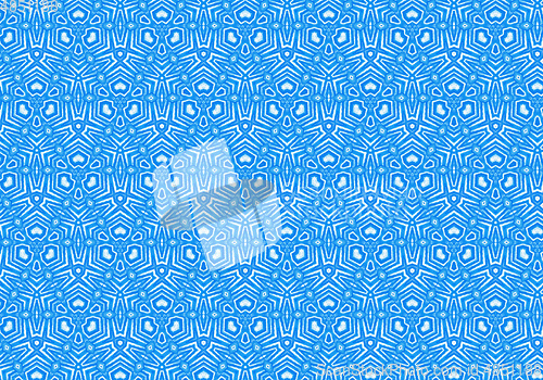 Image of Abstract bright blue repeating pattern