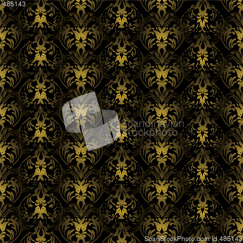 Image of floral gothic black and black