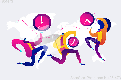 Image of Time zones concept vector illustration.