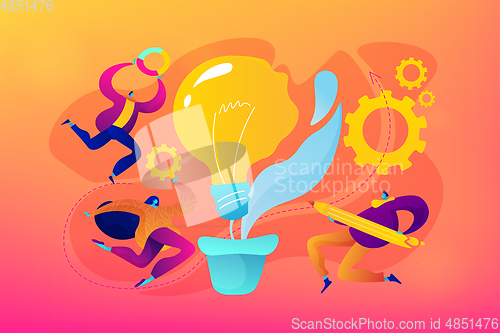 Image of Vision statement concept vector illustration.