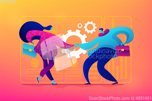 Image of Partnership concept vector illustration.