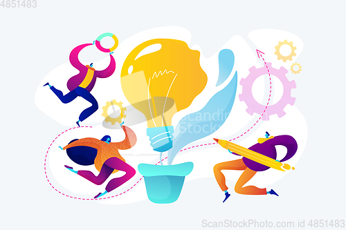 Image of Vision statement concept vector illustration.