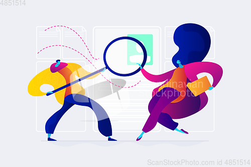 Image of Recruitment agency concept vector illustration.