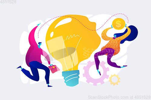 Image of Business idea concept vector illustration.