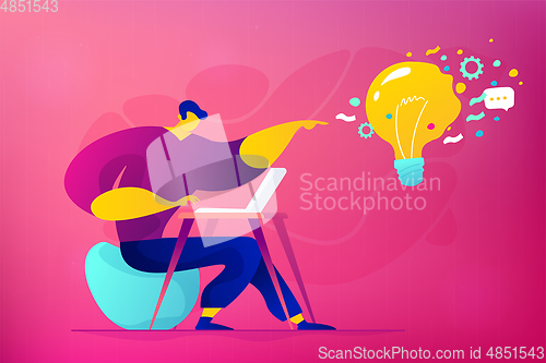 Image of Social media marketing concept vector illustration.