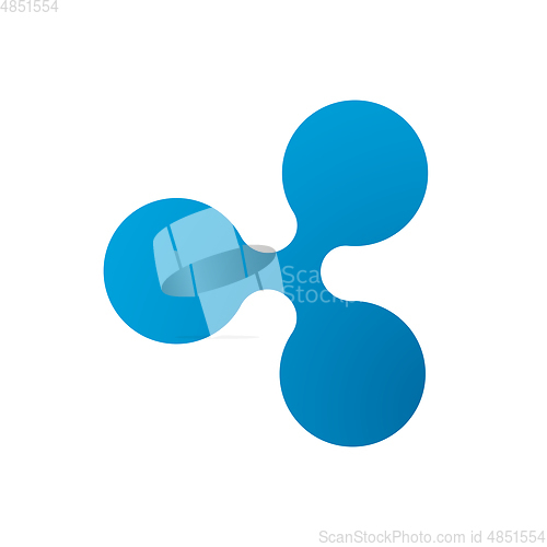 Image of Ripple coin symbol logo.