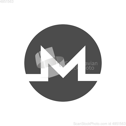 Image of Monero coin symbol logo.