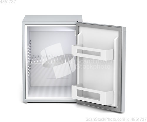 Image of Empty small refrigerator